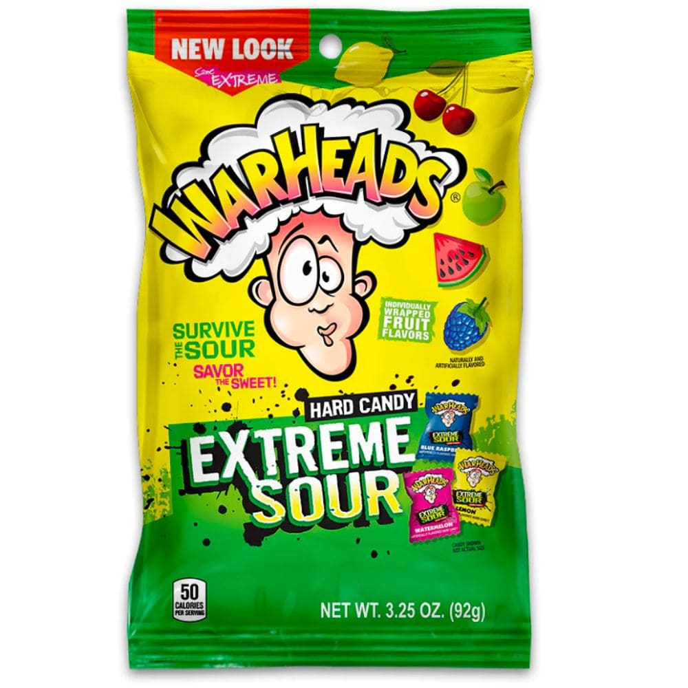 Warheads Extreme Sour Candy Bag 92g - 12er Pack - International Trading ...