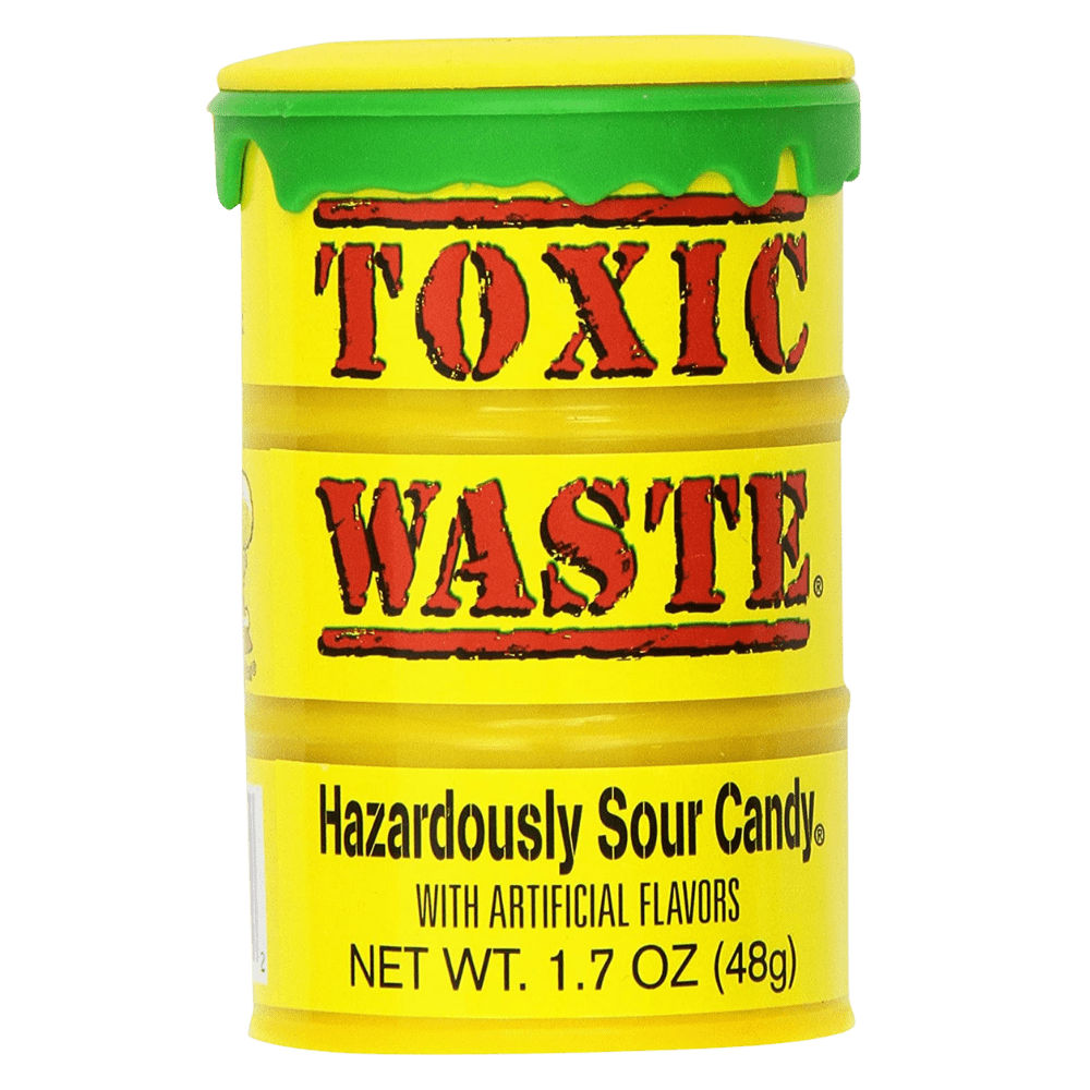 Toxic Waste Yellow Sour Candy Drum 42g -12er Pack - International ...